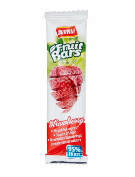 SUNVITA FRUIT BARS - JAHODOVÁ OVOCNÁ TYČINKA 20g